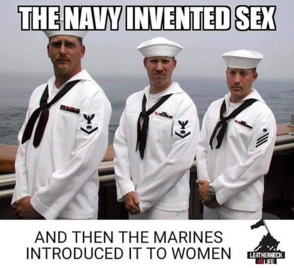Good morning everyone! This on goes out to all my navy vets. 😂 Semper Fi!