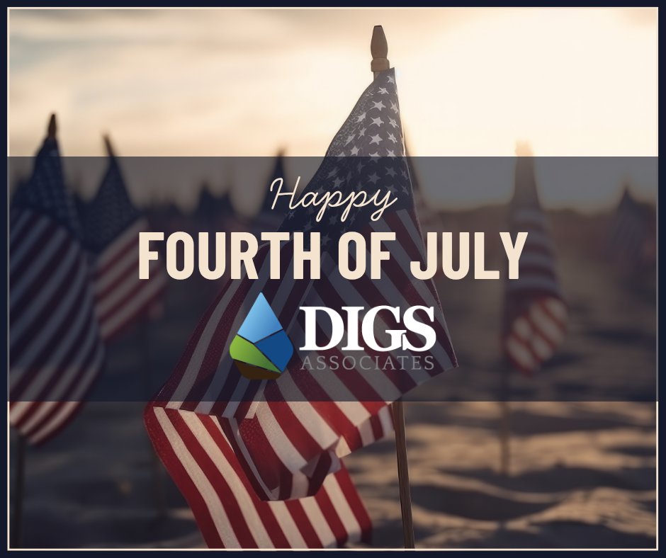 Happy Fourth of July from Digs Associates!
Today, we celebrate the spirit of independence and the freedoms that define our great nation. We're proud to support communities across the country and grateful for the opportunity to help build a better future—right from the ground up.