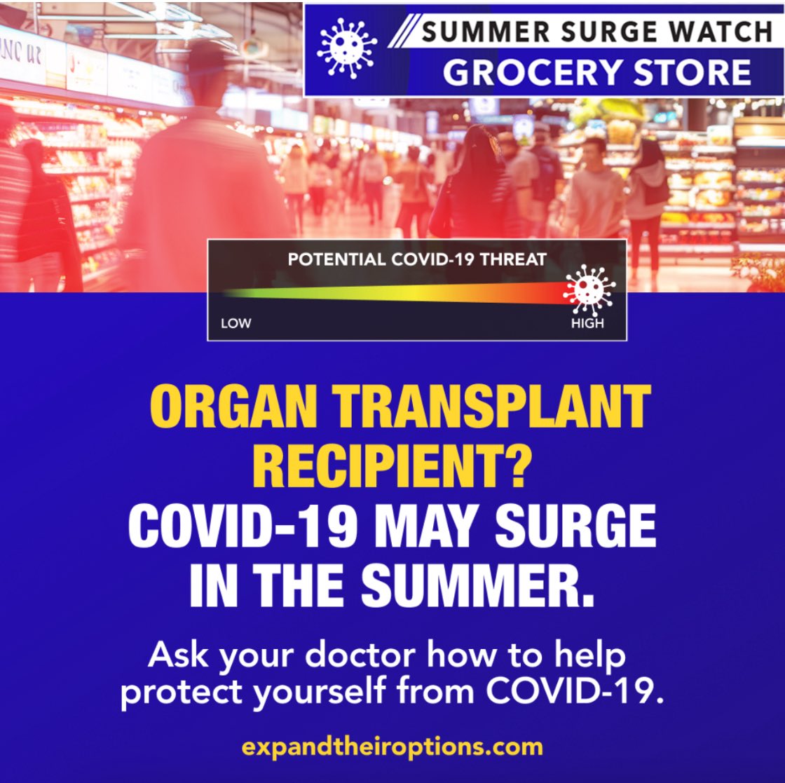Invivyd's tweet image. Summer can be full of risks for the immunocompromised, heatwaves and possible #COVID19 surges, too. Are you an organ transplant recipient? Before heading indoors, you should know there are more COVID-19 protection tools than just vaccines.
Learn more: bit.ly/4dQg41Y