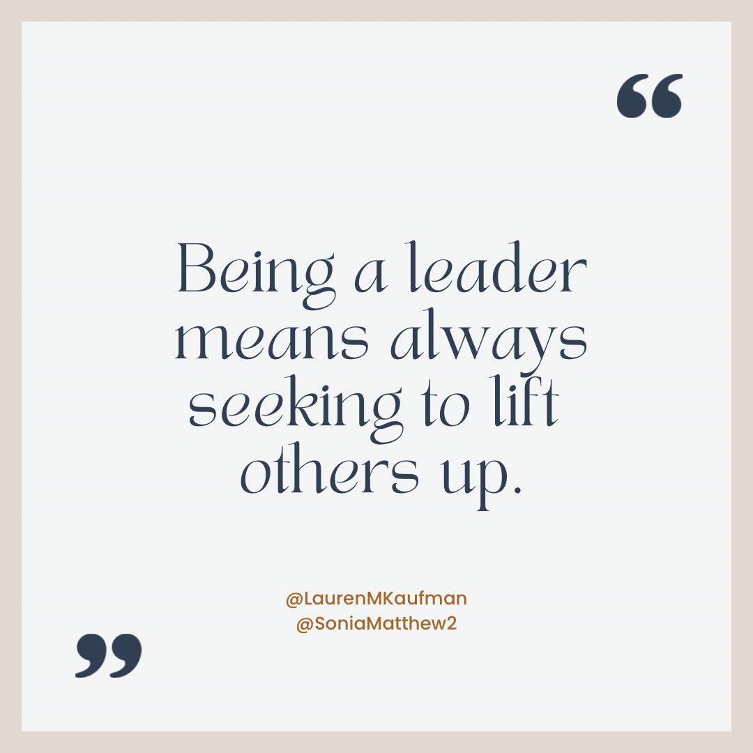 Lauren Kaufman (@laurenmkaufman) on Twitter photo “Being a leader means always seeking to lifts others up.” -<a href="/LaurenMKaufman/">Lauren Kaufman</a> <a href="/SoniaMatthew2/">Dr. Sonia A. Matthew, NBCT</a>
laurenmkaufman.com/2025/06/26/loo… “Being a leader means always seeking to lifts others up.” -<a href="/LaurenMKaufman/">Lauren Kaufman</a> <a href="/SoniaMatthew2/">Dr. Sonia A. Matthew, NBCT</a>
laurenmkaufman.com/2025/06/26/loo…