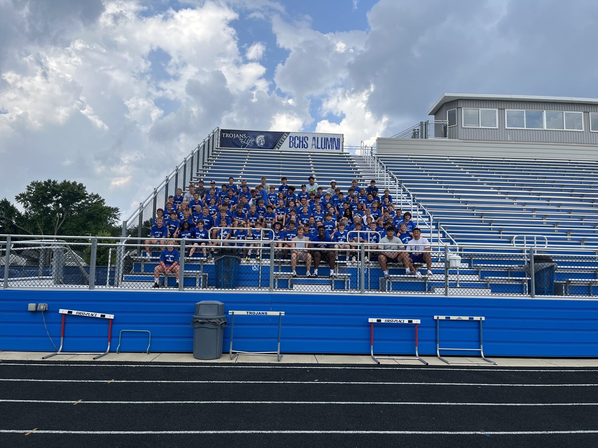 BCHSTrojansFB's tweet image. Wrapped up a great week of Youth Camp with BCHS Football!
What an awesome group of future Trojans!
#GoTrojans