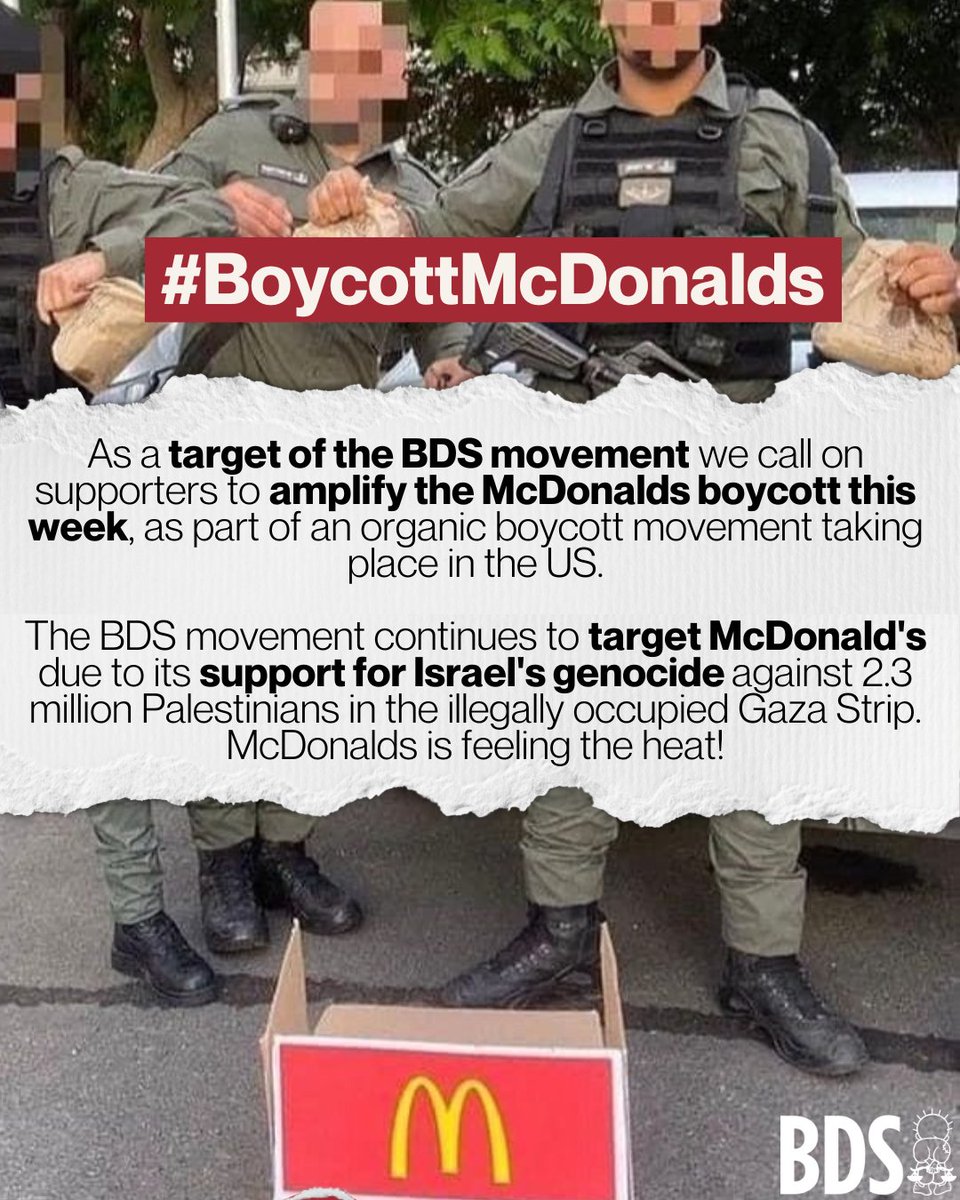 Tetap kencengin boikot McD ya gaes karena mereka terlibat dalam genosida di Gaza!!
