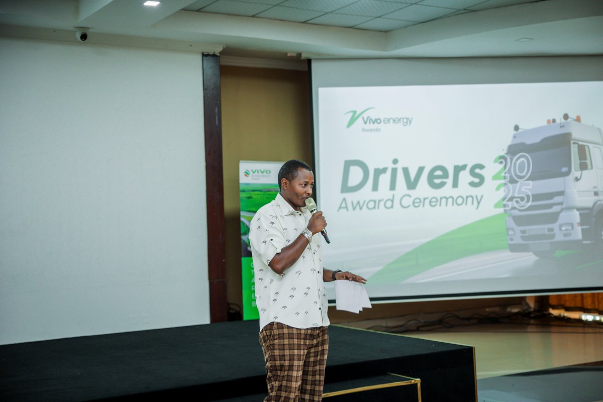 vivoenergyrw (@vivoenergyrw) on Twitter photo Last Night we were proud to host our incredible driver family for a moment of recognition, unity, and gratitude.
We had a fantastic Driver Awards Ceremony, united in our <a href="/VivoEnergyRw/">vivoenergyrw</a> mission to drive excellence across Rwanda.
#FuelingExcellence #DriversAwards2025 Last Night we were proud to host our incredible driver family for a moment of recognition, unity, and gratitude.
We had a fantastic Driver Awards Ceremony, united in our <a href="/VivoEnergyRw/">vivoenergyrw</a> mission to drive excellence across Rwanda.
#FuelingExcellence #DriversAwards2025