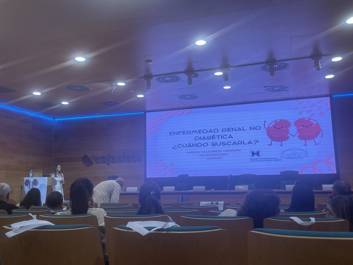 #SOCANNE  2025

📌Enfermedad Renal Diabética. ¿Cuándo buscarla?

Excelente charla de la🗣️Dra. Mirian Valcarcel Herrera (R3 Hospital U. De GC Dr. Negrin) 👏👏

🔥Variables asociadas a mayor probabilidad de nefropatia diabetica:

✅Retinopatia diabetica
✅Isquemia en MMII