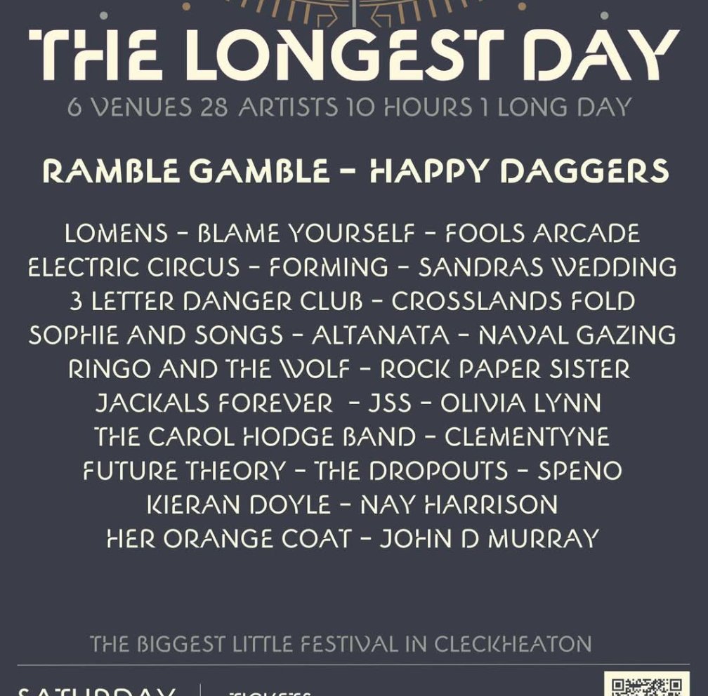 On my way to this ace festival in Cleckheaton, see anyone there soon 😀