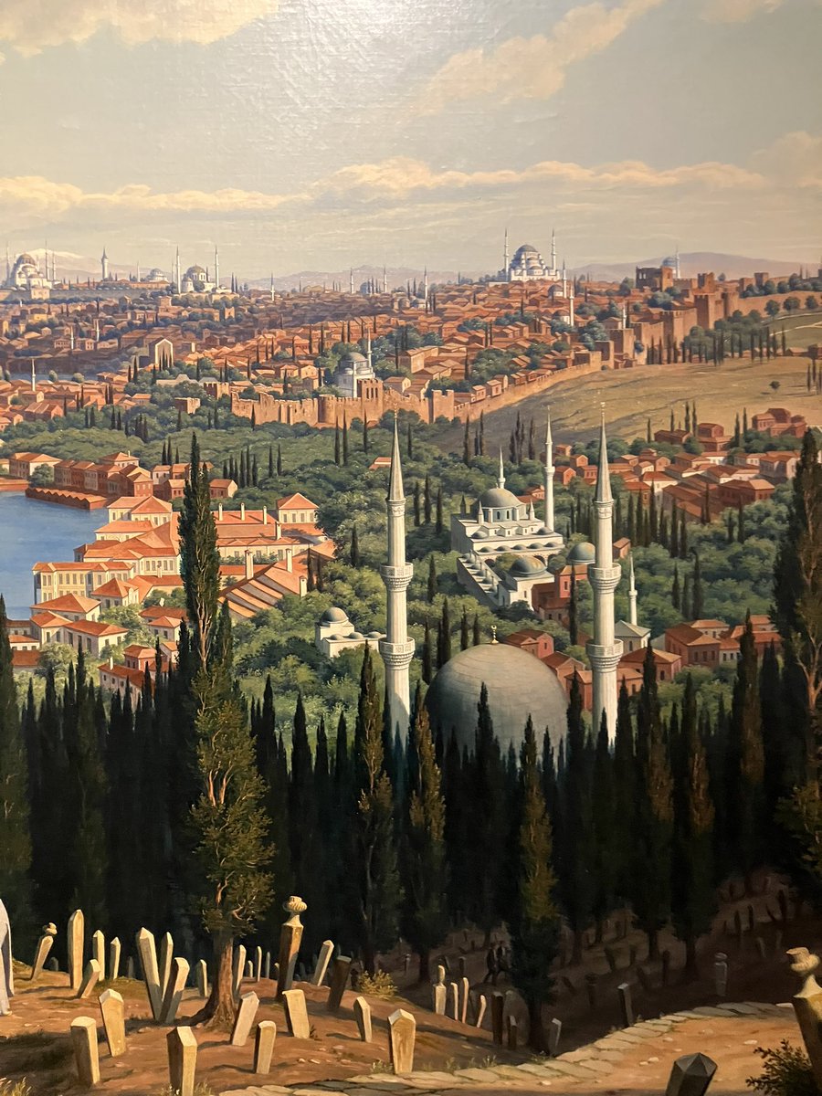 Bu İstanbul panoramasını kim yapmış bilmiyorum. Leopold Müzesindeki Biedermeier sergisindeydi; 1800’lerin ilk yarısından resimler arasında… Oryantalist resimlerin popüler olduğu zamanlar…
#boğaziçi #oryantalizm