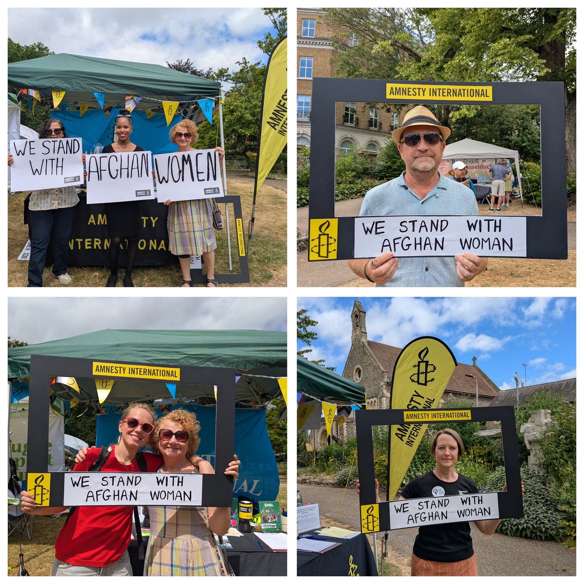 Amnesty International - Reading Town Group (@amnestyreading) on Twitter photo A great campaigning day for Women’s Rights in Afghanistan at Waterfest today. It was so heartening to see the people of Reading standing with Afghan women. 
Thanks to everyone who signed our petitions, made a donation or volunteered on the stall. 
#WeStandWithAfghanWomen A great campaigning day for Women’s Rights in Afghanistan at Waterfest today. It was so heartening to see the people of Reading standing with Afghan women. 
Thanks to everyone who signed our petitions, made a donation or volunteered on the stall. 
#WeStandWithAfghanWomen