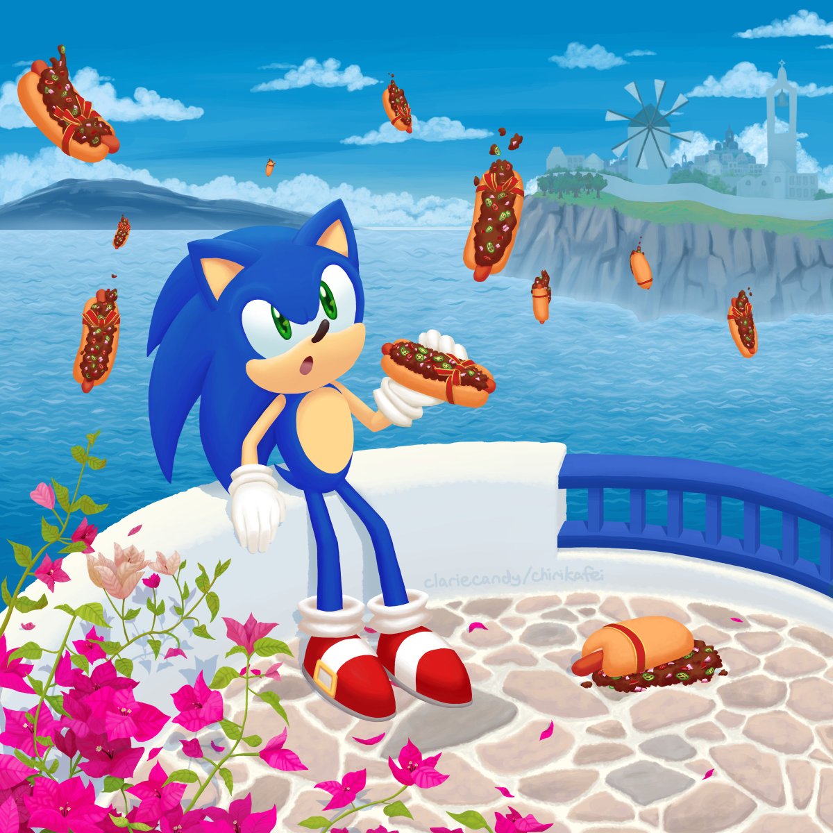 clariecandy's tweet photo. #ソニかつありがとう  #ソニかつ
チリドッグ日和

ソニックの誕生日、アポトスに突然チリドッグが降ってきた。これはまさかの誕生日プレゼントなのだろうか！？ https://t.co/RBupwXiF8F