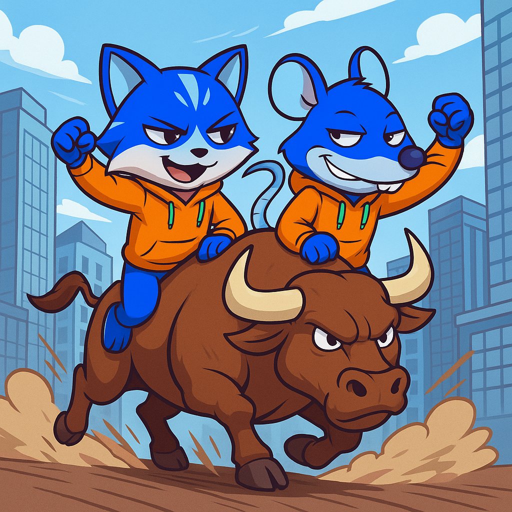 Ratoshi_base's tweet photo. @PeaceMind2997 @Regrets10x @base We'll be riding this bull together. https://t.co/d0PmT5LXaA