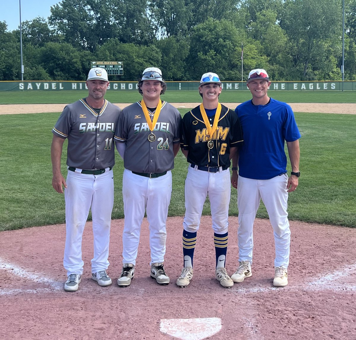 Saydel Baseball (@saydel_baseball) on Twitter photo Saydel gets the 11-1 win Iโve Martensdale St. Maryโs.
#victorycrush to <a href="/JamesT54422885/">James Tounsley</a> throwing a 5 inning CG, allowing 3H, 1R, and 6Ks.
Special shoutout to <a href="/PrangeClassic/">Brent Prange Classic</a> game MVP <a href="/Kamdenj10/">Kamden Jorgensen</a>, hitting his school record tying 10th HR of the season! Saydel gets the 11-1 win Iโve Martensdale St. Maryโs.
#victorycrush to <a href="/JamesT54422885/">James Tounsley</a> throwing a 5 inning CG, allowing 3H, 1R, and 6Ks.
Special shoutout to <a href="/PrangeClassic/">Brent Prange Classic</a> game MVP <a href="/Kamdenj10/">Kamden Jorgensen</a>, hitting his school record tying 10th HR of the season!
