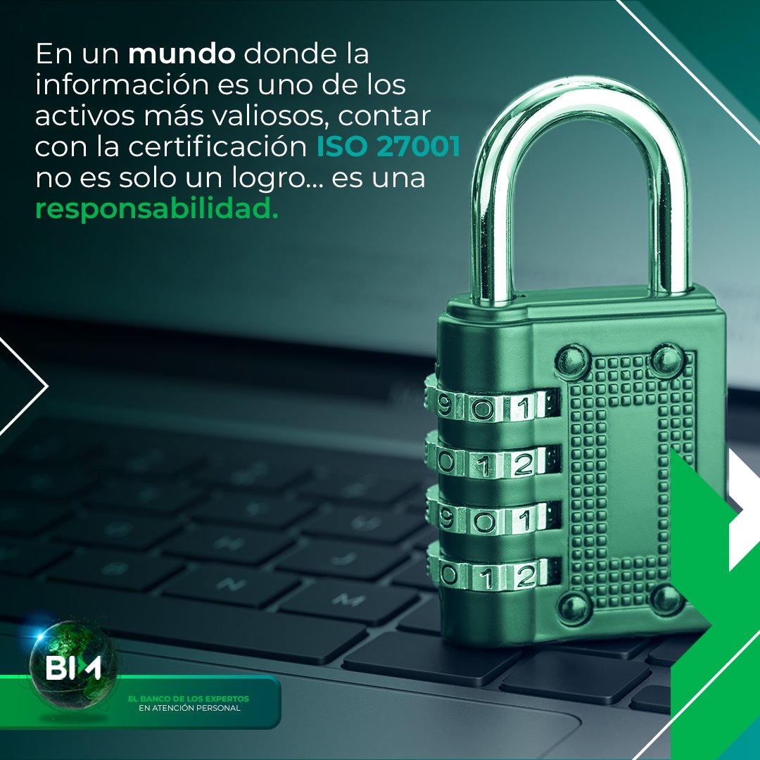 bimbanco's tweet photo. Porque cada operación, cada cliente y cada dato merece cuidado, confianza y respaldo.
En BIM, tu seguridad es real y nuestro compromiso es auténtico.
#ISO27001 #SeguridadDeLaInformación #ConfianzaDigital #BancoInmobiliarioMexicano #BIMContigo #ProtegeTusDatos https://t.co/dWljtOjkmL