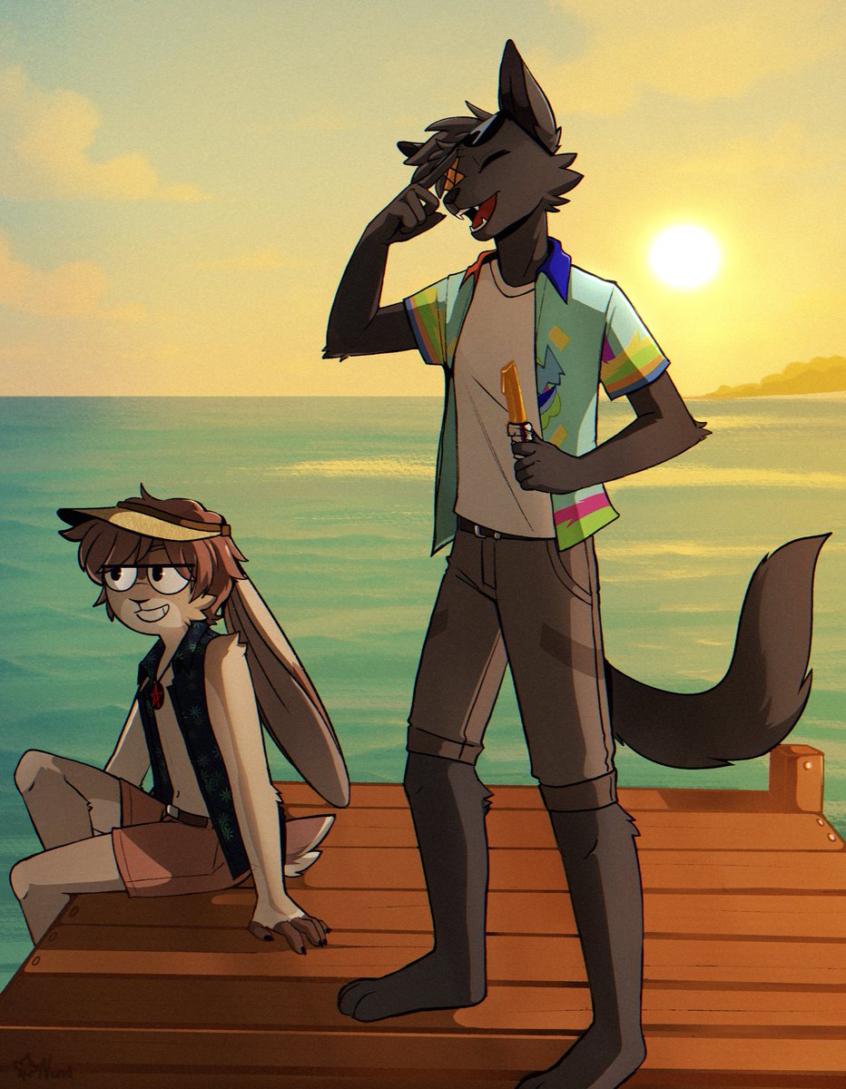 nand_maple's tweet image. My friendo @swizzle_crizz #art #oc #furry #digitalart