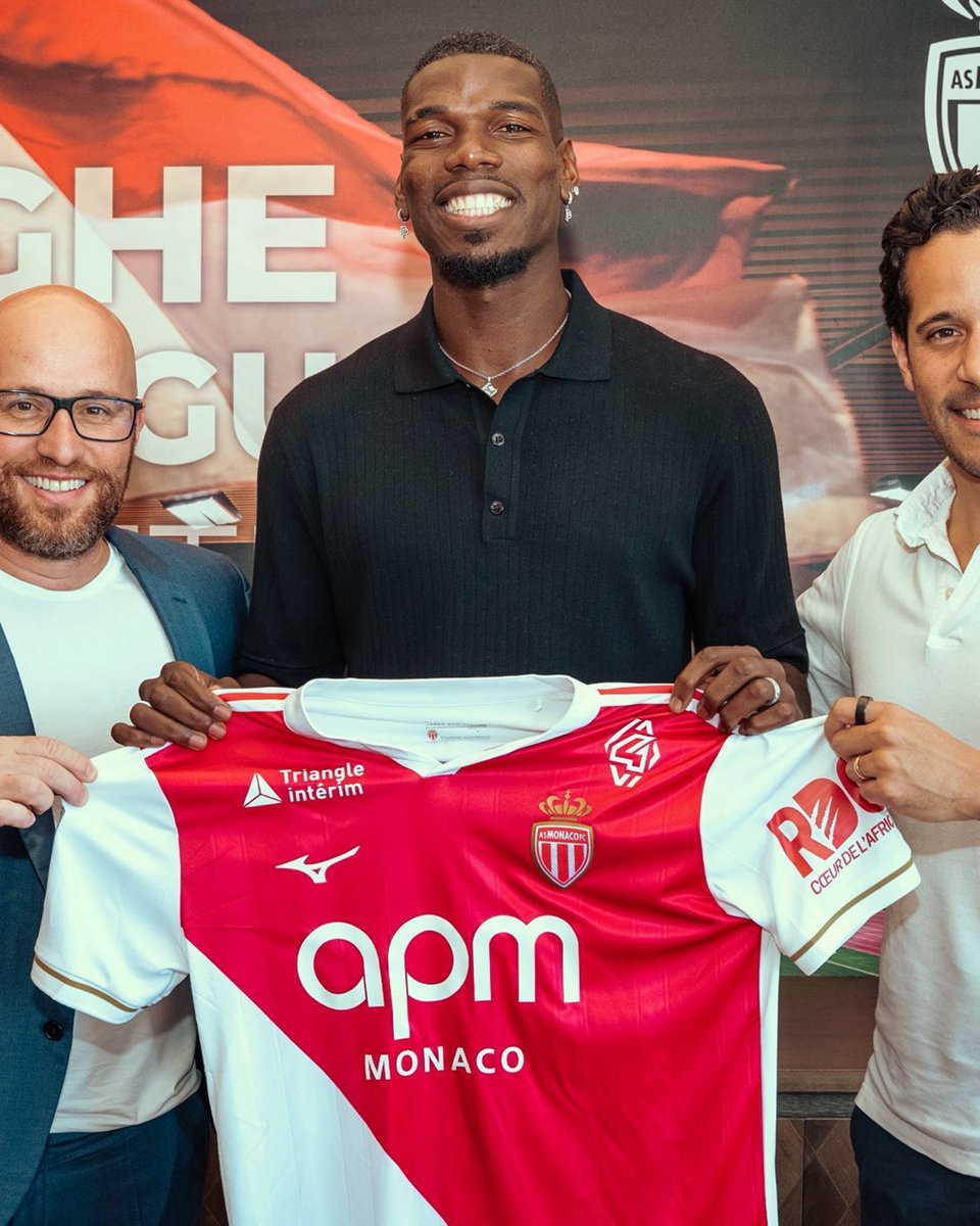 Pogba está oficialmente de volta e vai jogar no Monaco.