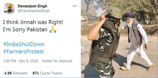 A message to our #Sikh brothers in Khalistan: what India lacks, you carry with pride. Never forget your 5 Ks wear them like your blood. And know this #Pakistan stands firmly with #Khalistan.