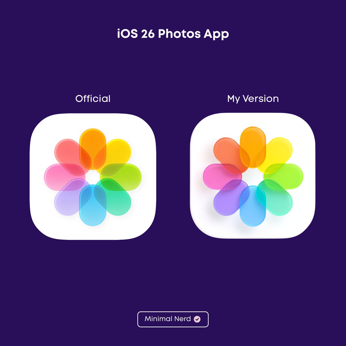 Want Apple to make #iOS26 icons more Glassy than now?