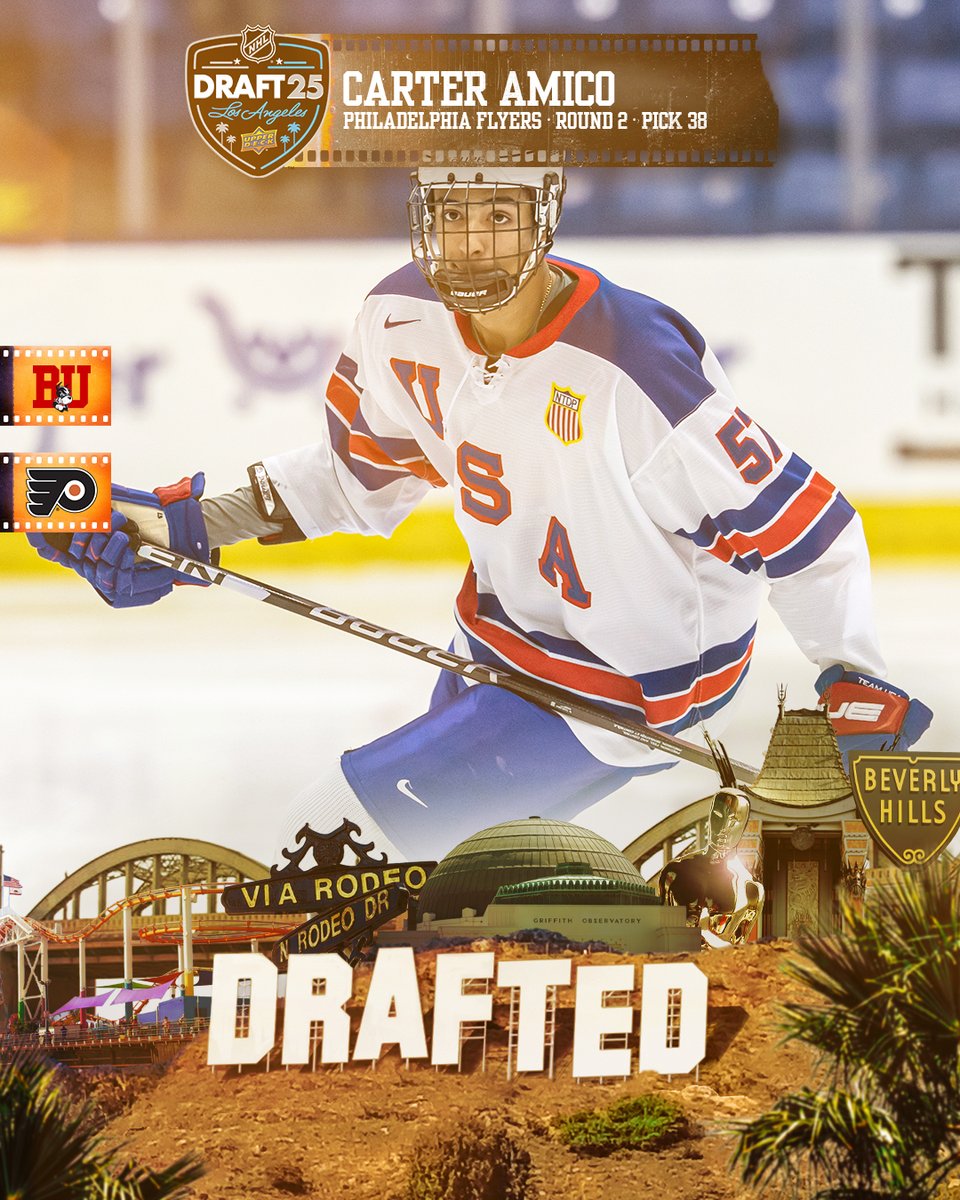 BU Men's Hockey (@terrierhockey) on Twitter photo Congrats to Carter Amico on being selected 38th overall by <a href="/NHLFlyers/">Philadelphia Flyers</a>!
#NHLDraft | #ProudToBU Congrats to Carter Amico on being selected 38th overall by <a href="/NHLFlyers/">Philadelphia Flyers</a>!
#NHLDraft | #ProudToBU