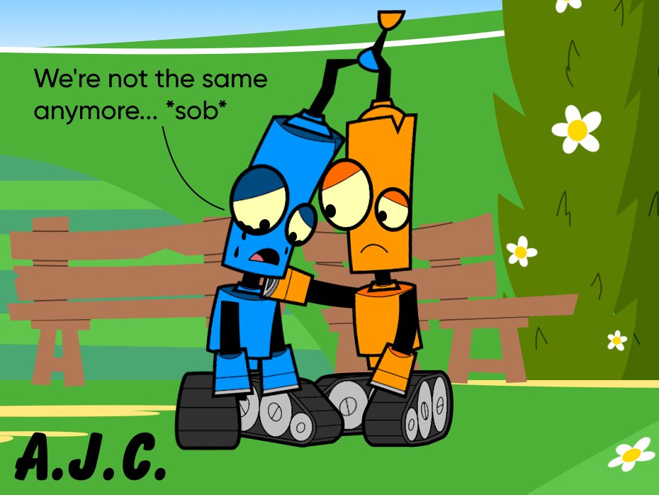 25_aldrine's tweet photo. It's not easy being blue, both literally and figuratively.
You can watch the episode with Tibro here:
https://t.co/T0ico3ec6X
#RobTheRobot #Orbit #Tibro #AmberwoodEntertainment #OneAnimation #TVOKids https://t.co/gNuqmPuxw7