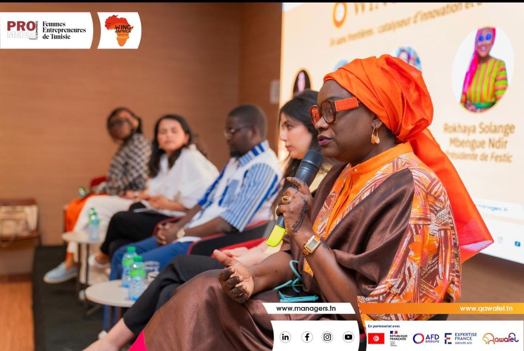 FESTICsn's tweet photo. Le 24 juin à Dakar, Rokhaya Solange Mbengue NDIR, présidente de FESTIC, est intervenue lors du panel
« IA sans frontières : catalyseur d’innovation et d’inclusion », tenu dans le cadre de l’événement WINGImpact.
#FESTIC #WING4Africa #IAinclusive #LeadershipFéminin #TechAfricaine https://t.co/N9SQJfXLnZ