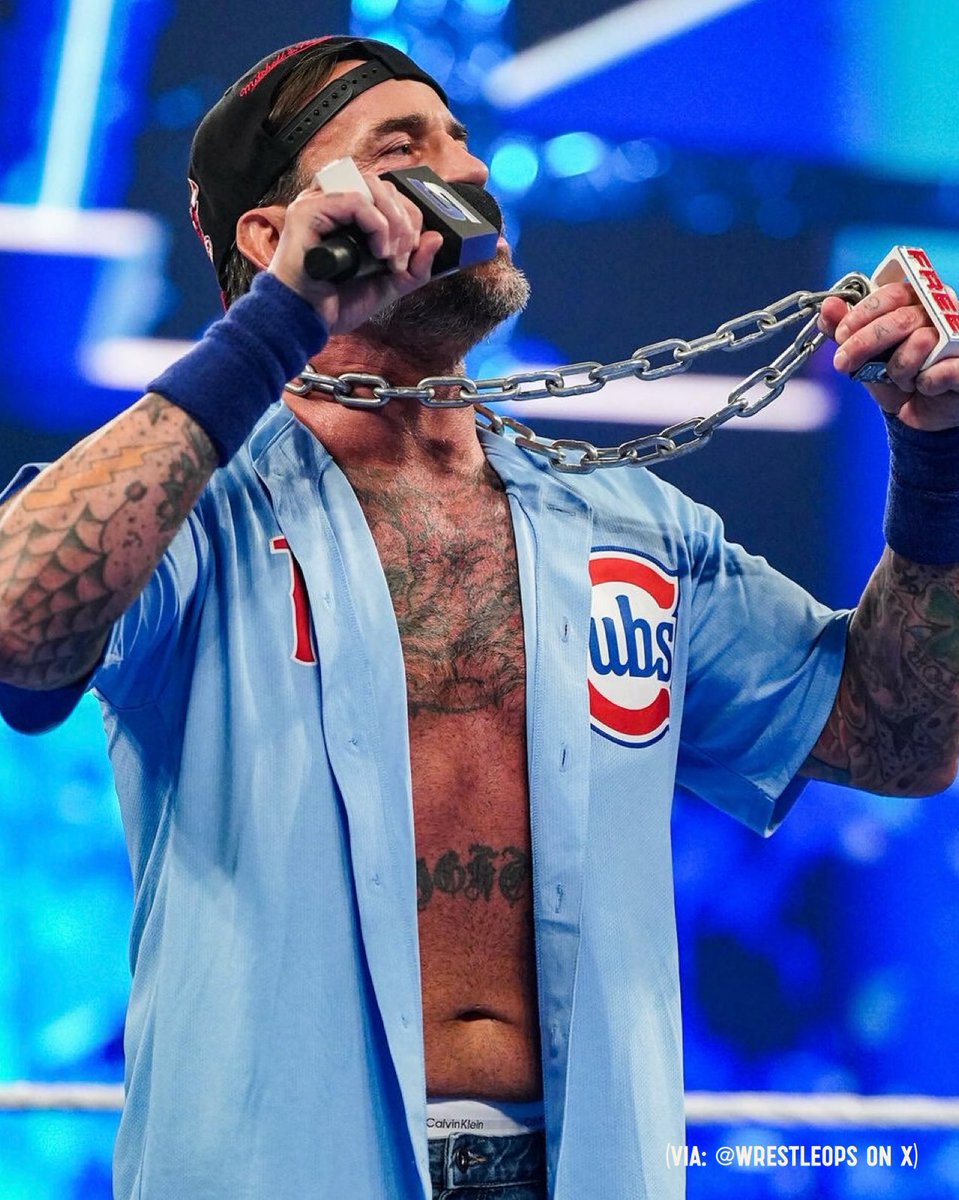Punkanomics in the blues = legendary. 

#SmackDown // <a href="/CMPunk/">player/coach</a>