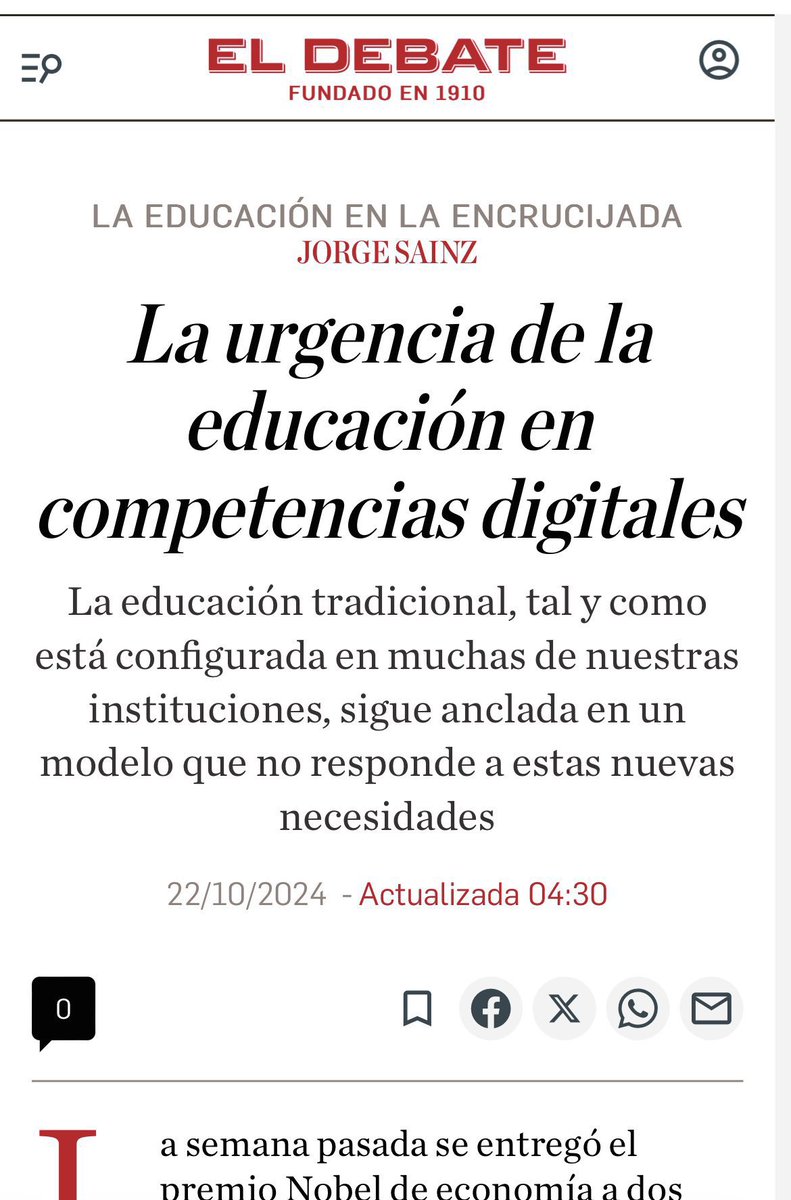 El Nobel Acemoğlu destaca la urgencia de una educación enfocada en competencias digitales. 🎓💻
La automatización amplía las brechas entre trabajadores con y sin habilidades tecnológicas.
No basta con enseñar solo programación; la creatividad y el pensamiento crítico también son