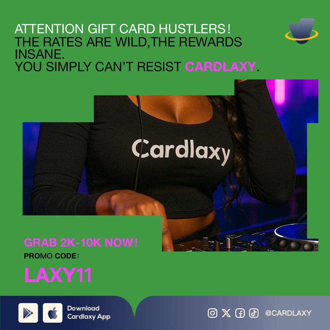 cardcosmic_'s tweet photo. High Rates. Fast Swaps. Instant Results.

Apple / Amazon / Steam cards

Sell fast with top value

Daily tasks &amp; coupons = more cash

Withdraw in minutes ⏱

👇 Download now
🟢 Available on Play Store &amp; App Store https://t.co/vEYKQoRMjX