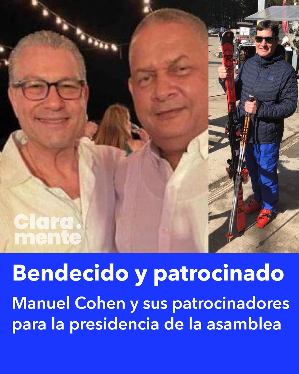 Manuel Cohen y sus patrocinadores para la presidencia de la asamblea.