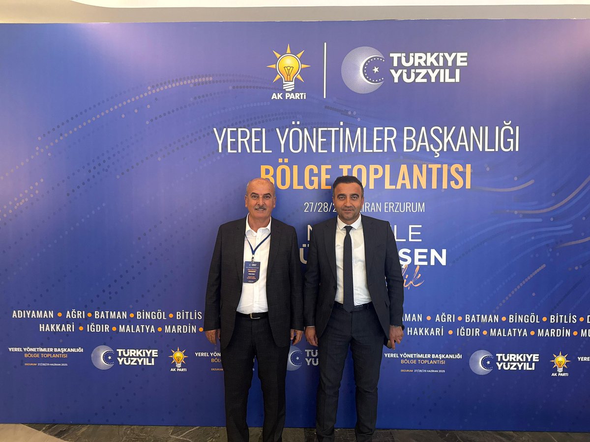 📌Erzurum

AK Parti Yerel Yönetimler Başkanlığı tarafından düzenlenen Bölge Toplantısı kapsamında; İl Başkanımız, Büyükşehir Belediye Başkanımız ve ilçe belediye başkanlarımızla birlikte, İl Koordinatörümüz ve AK Parti Yerel Yönetimler Başkan Yardımcımız Sayın Ayşe Sula Köseoğlu