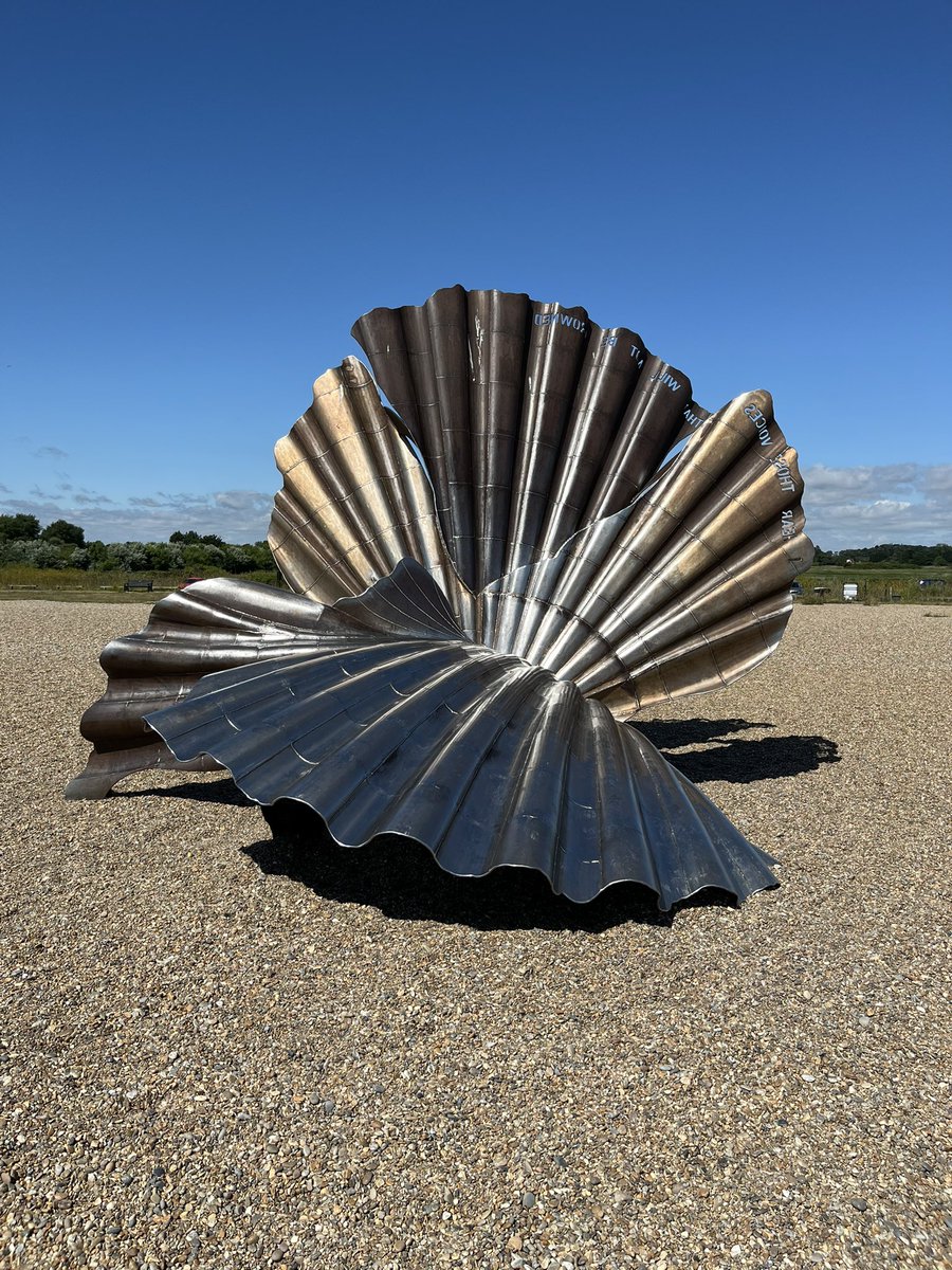 DCGreatAuk's tweet photo. Wonderful - Aldeburgh Scallop #MaggiHambling #Aldeburgh https://t.co/PK1yT2taO3