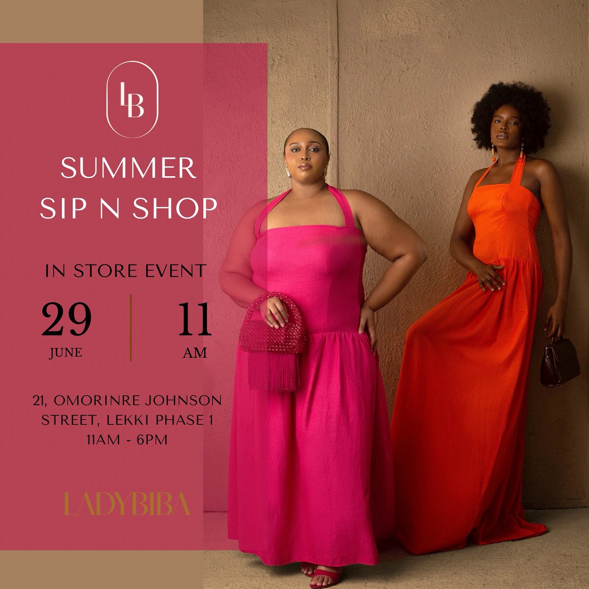 We are less than 24 hours away from our SIP n Shop event! Click the link in our bio to RSVP now if you haven’t. 🎉