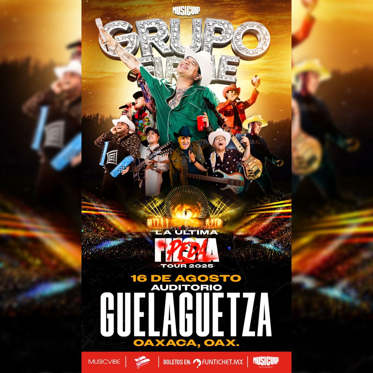 Sigueaenfoque's tweet photo. El Fenómeno De la Música Mexicana Está de Regreso @Grupo Firme 🤠🤠

📆 16 agosto
🏟️ Auditorio Guelaguetza
⏰ 9 PM

⚠️ VENTA DE BOLETOS  🎟️🎟️
 🔸https://t.co/WZnNqUQuyZ

📍 Jr Cell sucursal Zócalo (Junto al bar Jardín) 

🔸Taquillas Del Auditorio

#grupofirme #musicvipe https://t.co/0ZQrfkgcTn