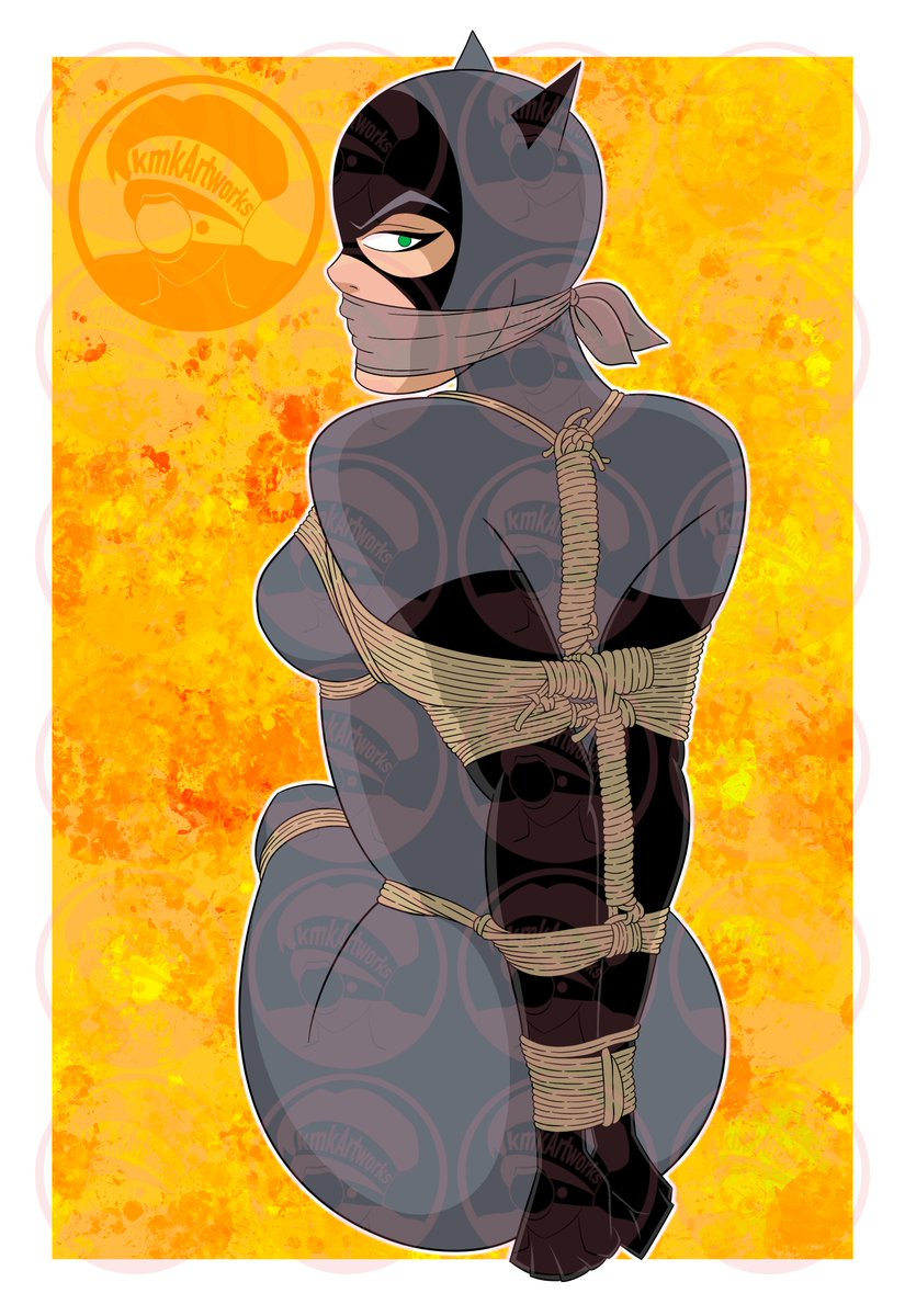Kitties don't like being told to stay still. I guess that's why we need lots and lots of rope. Happy #Caturday to our favorite feline femme fatale! 

Alt and NSFW versions on my Patreon:
patreon.com/c/kmkArtworks