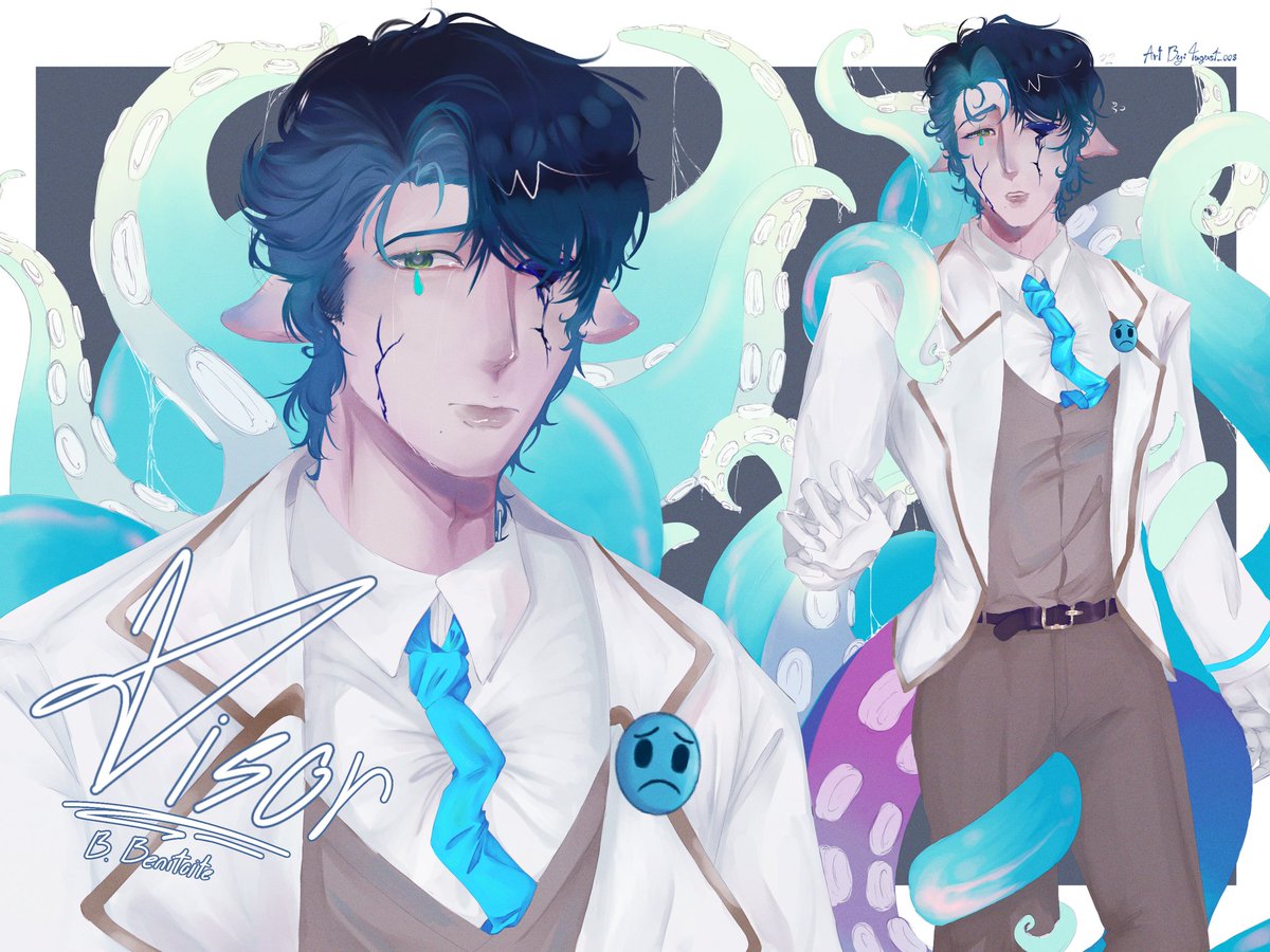 4ugust_008's tweet photo. Deep in the ocean 🌌🐙

#oc #originalcharacter #art #squid https://t.co/T3ZK9VhJ7x