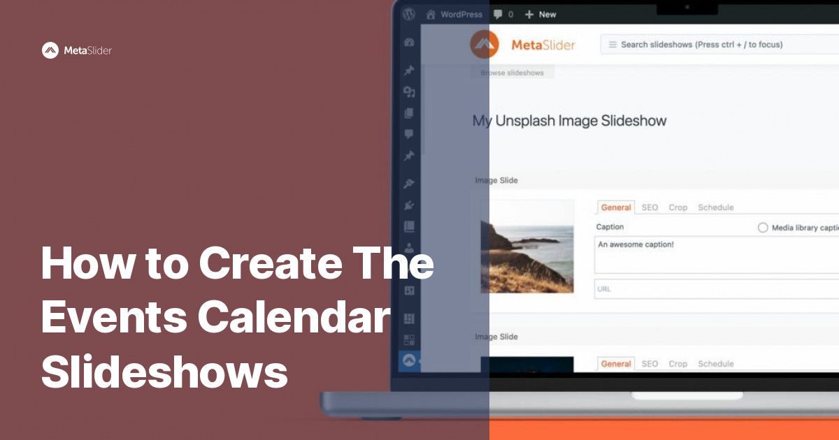 You can build an Events Calendar slideshow with MetaSlider. Here we show you how: metaslider.com/the-events-cal…