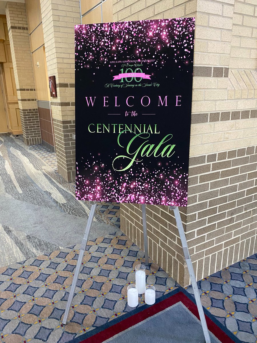 We are delighted to host the Alpha Kappa Alpha Centennial Gala tonight! Setup is underway and once completed the stage will be set for a sophisticated evening! 👛💚