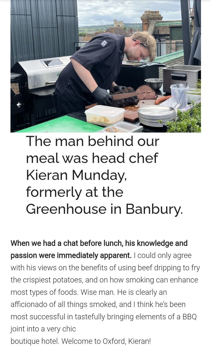 Latest review @ Bitten Oxford