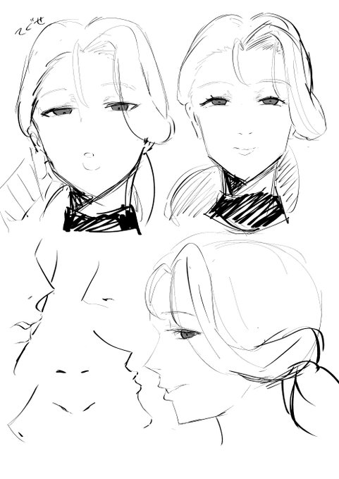 おばさん描くとき鼻孔描くの良いのかもしれない 