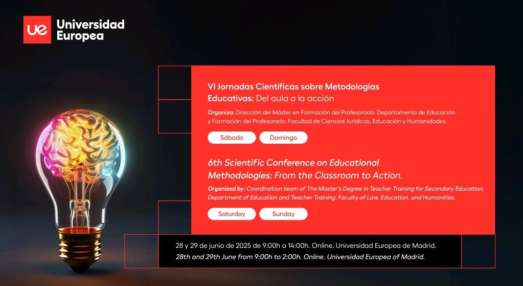 Un placer participar como invitado a las VI Jornadas Científicas en Metodología Educativa para hablar de #suicidio,  autolesiones y #saludmental en jóvenes.  Gracias a la organización y a la <a href="/UEuropea/">Universidad Europea</a> por facilitarlo y su sensibilidad