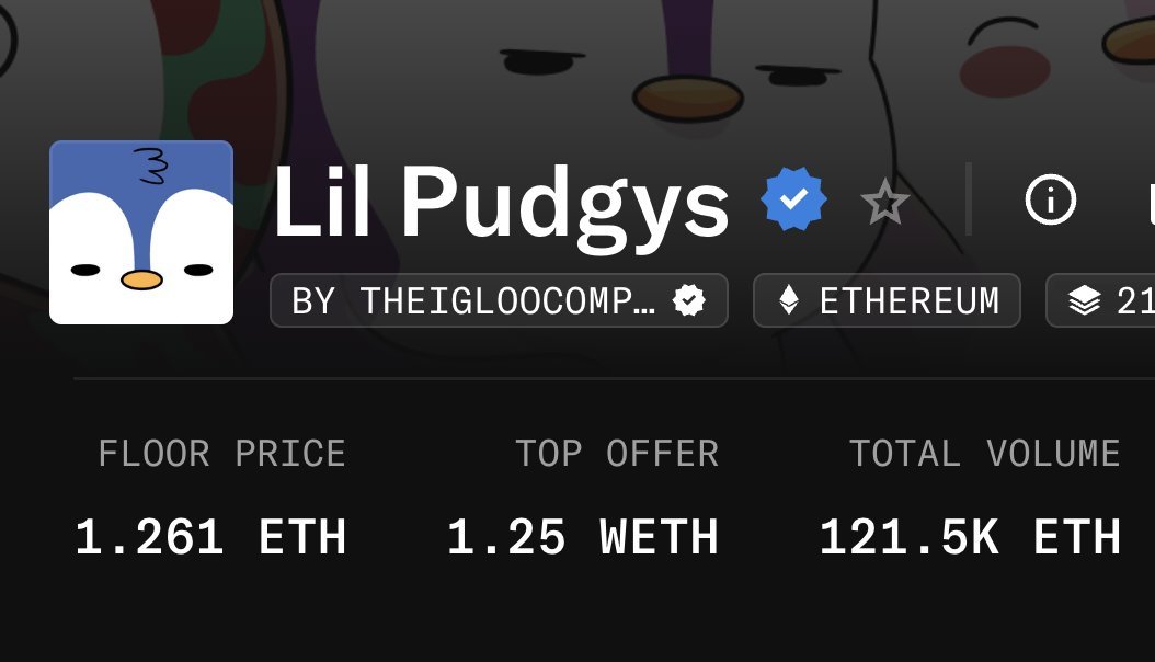 🎉 Giving away floor Lil Pudgys 🎉

floor value 1.2 eth ( $3,000 )

Like + RT + comment | Follow Me 🔔

24 Hours