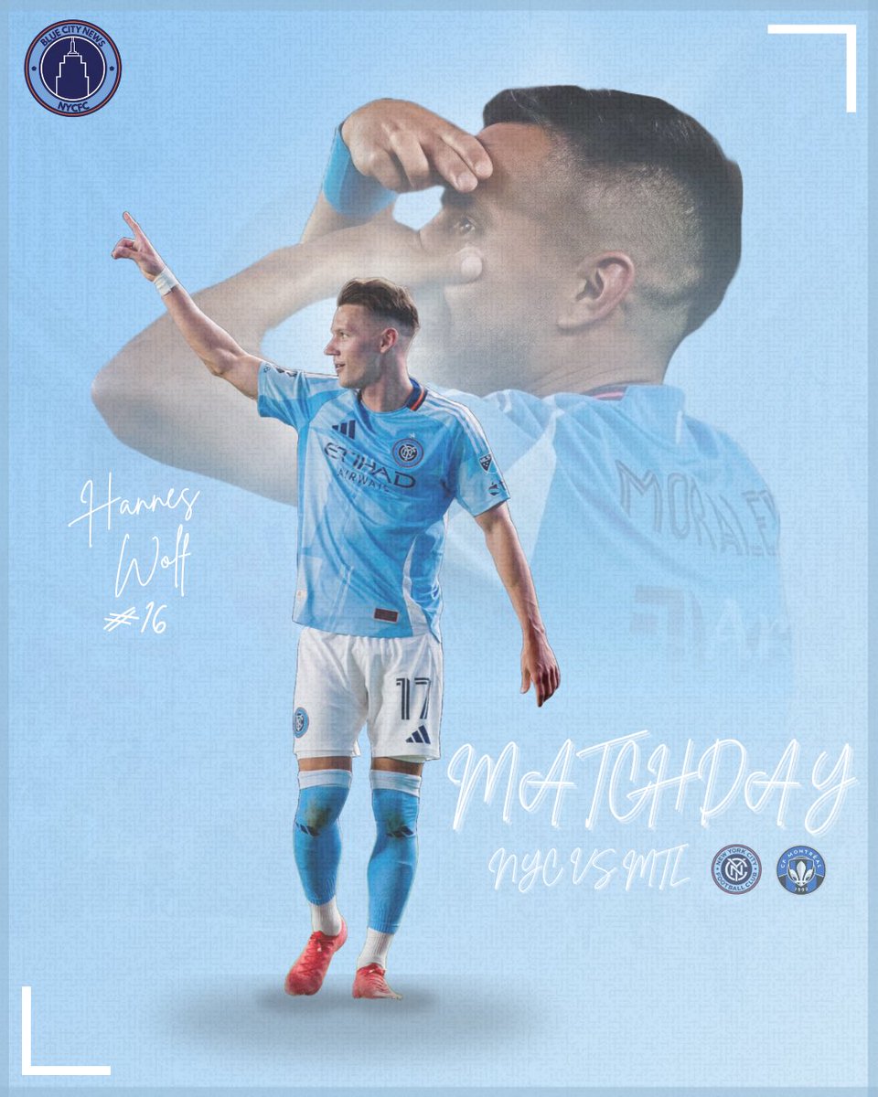 BlueCityNewss's tweet image. It’s MATCHDAY! Today the Boys in Blue travel across the border to face off against CF Montreal! COYBIB💙 

#nycfc #mls