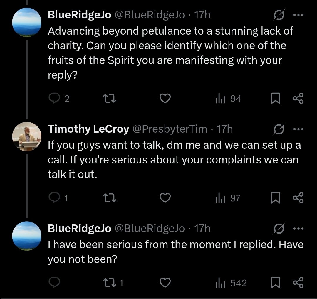 PresbyterTim's tweet image. This anon also blocked me because I refused to dialog with him while he was still hiding behind a mask. I will not dialog with anons. They are not engaging in good faith.