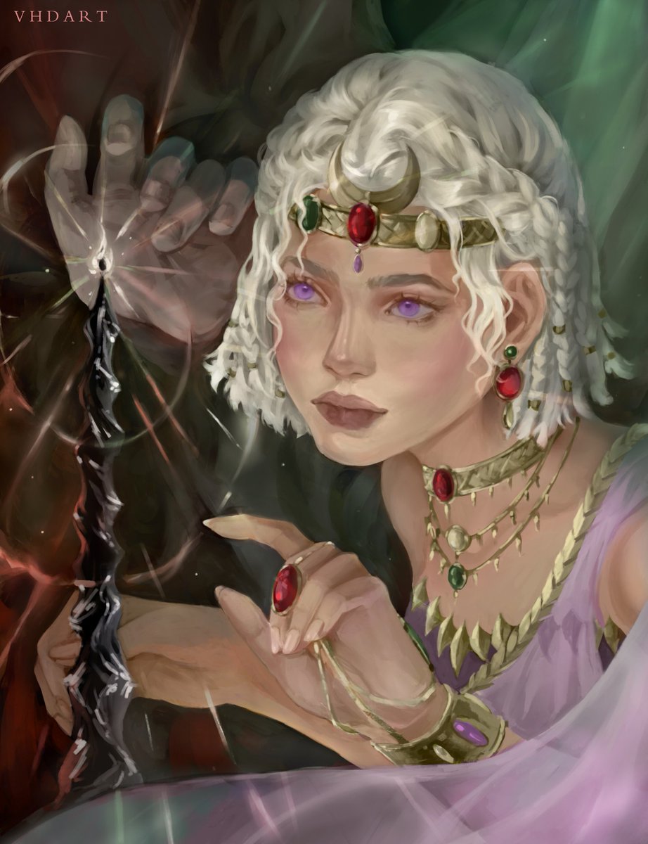 vhdart_'s tweet image. -The Queen &HerMentor
Commission work for :@thelaughinstorm
#digitalart #ASOIAF #fanart #book #DaenerysTargaryen