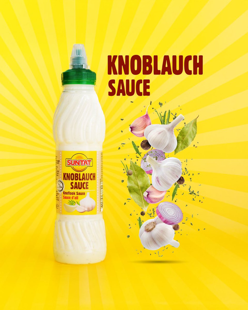 suntat_de's tweet photo. Her lokmaya lezzet katan gizli kahraman: Sarımsaklı sos!🧄✨
Etin, makarnanın, kızartmanın en yakın dostu şimdi sofranızda.

Der geheime Star auf deinem Teller: unsere Knoblauchsoße! 🧄✨
Passt perfekt zu Fleisch, Pasta oder Pommes – und macht jeden Bissen noch besser. https://t.co/ozfl18Nlc5