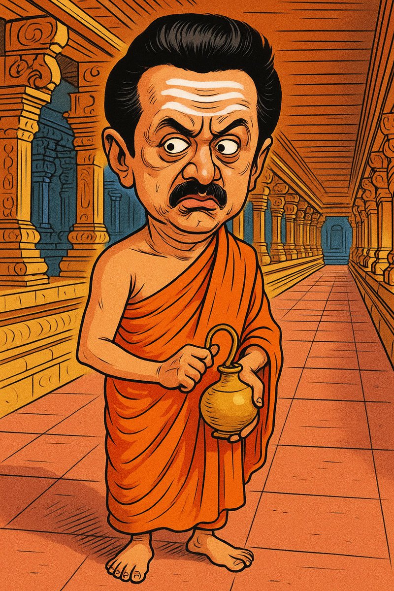 CbeEastTvk's tweet photo. முதலில்: பாஜக எதிர்ப்பு 🚫
பிறகு: காவி உடை 😌
கடைசியில்: RSS டா புரோமோ ஃபேஸ்! 😄திராவிடம் பேசிப் போய்… திருக்கோயிலில் வீழ்ந்த ஆளுமை இது தானே?#DMKSanghiStyle #சங்கீமாதிரியானதிராவிடம்
RSS + BJP = DMK 2026! திராவிட மாடலா? இல்ல சாஃப்ரான் மாடலா? 🕉️🪔#RSSDMK #KaviVersionUpdate https://t.co/5pnegrrxha