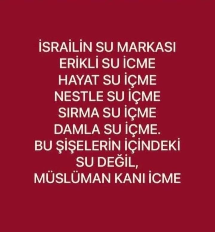 BOYKOTA  DEVAM EDELİM  ARKADAŞLAR 🇹🇷🇹🇷🇹🇷🇹🇷