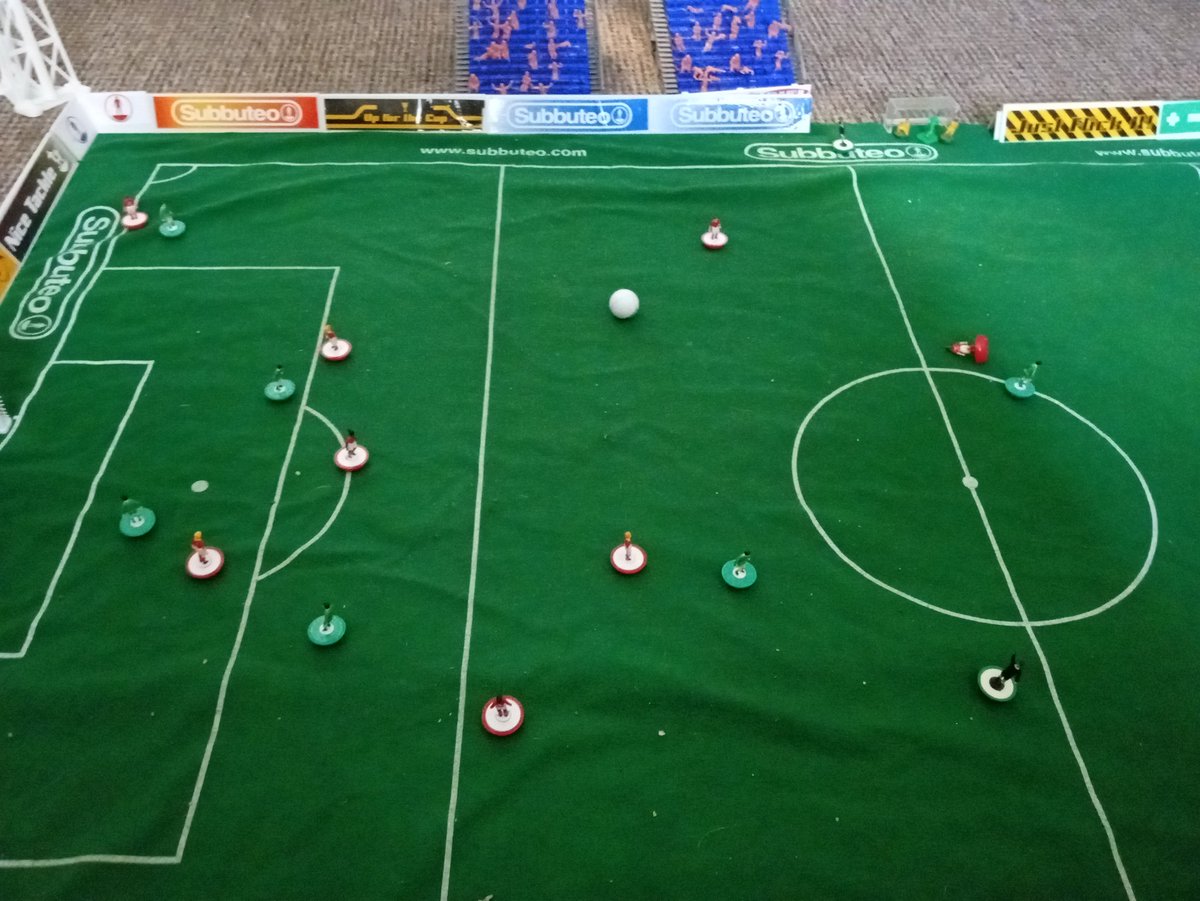 PanagiotisMout8's tweet photo. GREEK SUPER LEAGUE 2024-2025
GW 14 PHASE 2
PANATHINAIKOS - VOLOS 0-0
with draw close the season both teams with visitors in the end lost the big change to win and be live for title .
#Subbuteo #Tabledfootball #Flickit https://t.co/O5q7WXMHth
