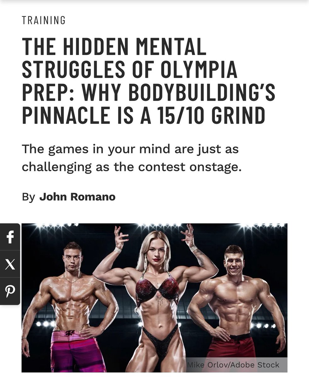 muscle_fitness's tweet photo. THE HIDDEN MENTAL STRUGGLES OF OLYMPIA PREP: WHY BODYBUILDING’S PINNACLE IS A 15/10 GRIND
The games in your mind are just as challenging as the contest onstage.
By John Romano
@johnromanomx
Read Article
https://t.co/aqSe7e7jKp
#bodybuildertraining #bodybuilders #bodybuilding #bodybuildingcompetition #bodybuildingtips #mrolympia #olympia