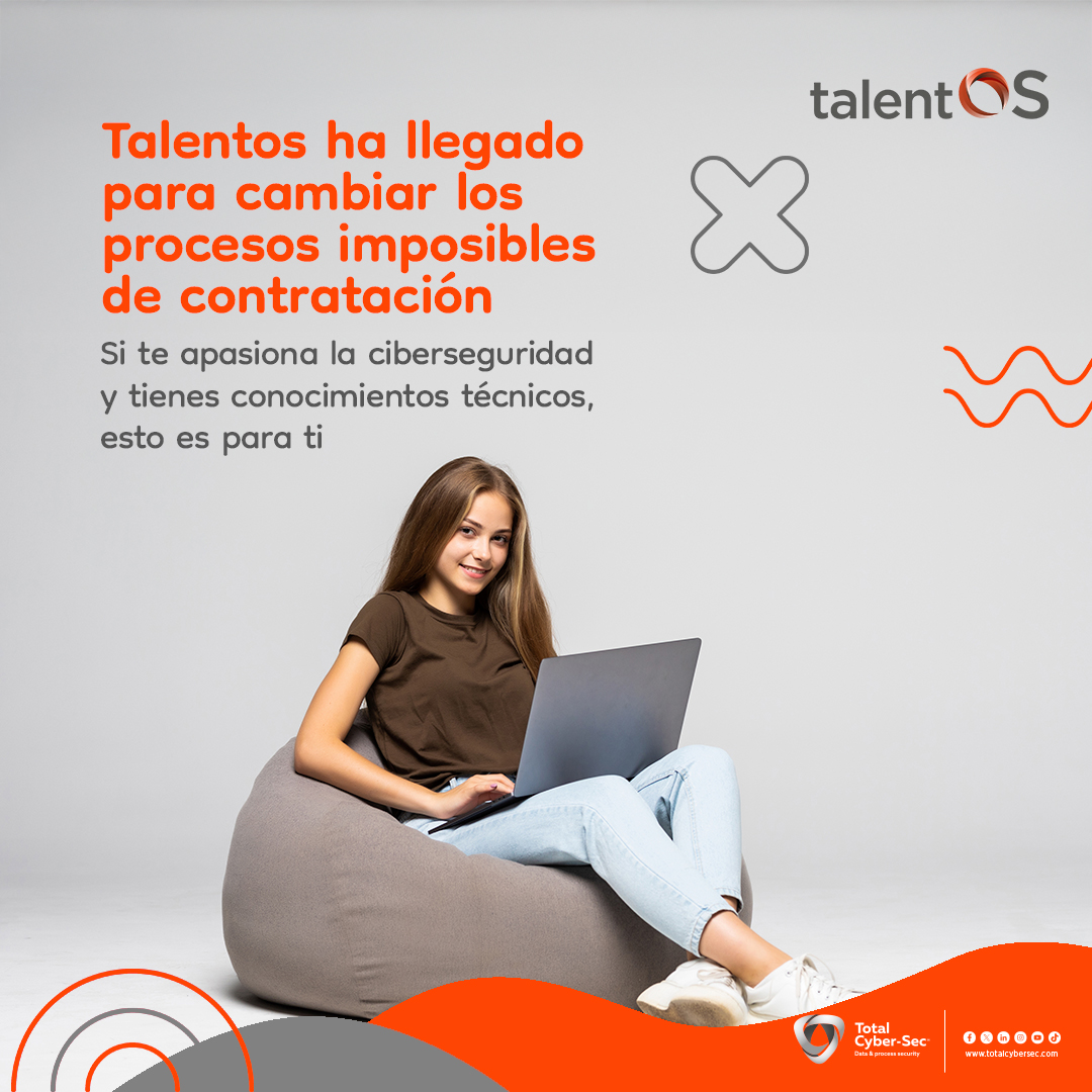 totalcybersec's tweet photo. 💬 Todos piden experiencia, pero nadie te la da.
Nosotros sí.
En #TalentOS, tu camino en #Ciberseguridad empieza sin trabas.
🔗 Haz clic y regístrate ahora: https://t.co/kjpgx47rSc
#CV #Programa #Reclutador #Postulate #AplicaAhora https://t.co/2hfJeWXcjT