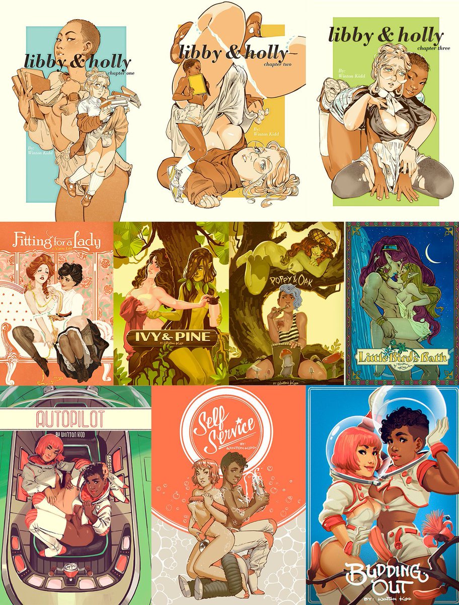wintonkidd's tweet image. All the comics in my WLW🏳️🌈Pride Month🏳️⚧️ Sale!👩❤️💋👩
Just TWO DAYS LEFT to get all 10 in a bundle for $69 😘 or take 15% off the ones that pique your interest!💕👩❤️👩
buff.ly/lirStZp
Enjoy! 🩷