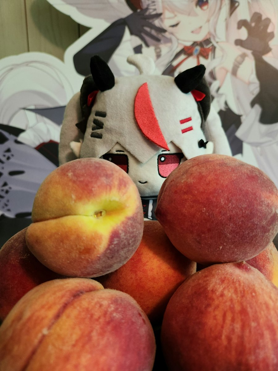 It's peach season!
One of the peaches looks a little different for some reason... 
#WemiFBA
