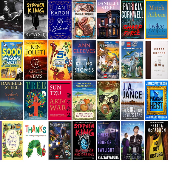 This week the Henderson Libraries have 124 new books and four new movies.  New items include Masterpiece, Giovanni's Room, The Outsider, My Beloved, Franklin Barbecue, The Portrait, Sharp Force, Twice, Circle of Days, and 5-Minute Avengers Stories. wowbrary.org/nu.aspx?p=318-…